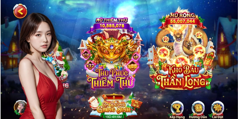 Hệ thống vũ khí đầy đủ hỗ trợ người chơi game bắn cá thần tài 